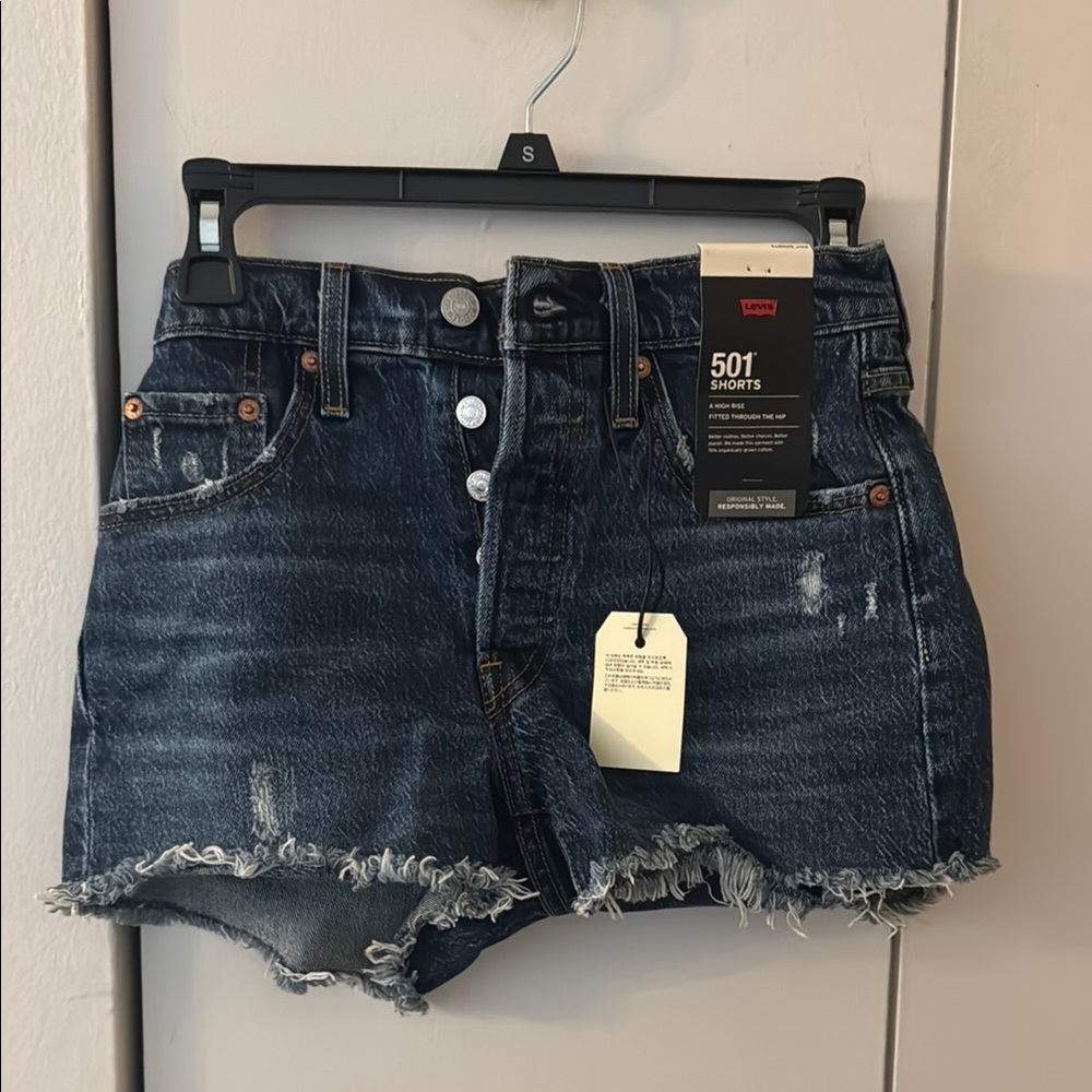 Levi's Women's Blue Denim Shorts